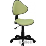 fabric student swivel chair green