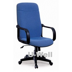 High back fabric office chair F2106 blue