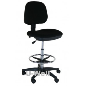 Fabric drafting chair, high chair black