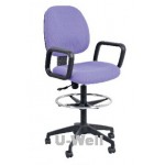 high arms drafting fabric chair