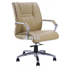 Mid back office leather chair