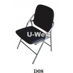 Folding chair with rexine seat D08
