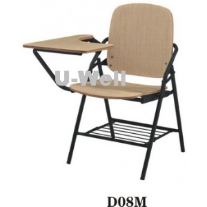 wood tablet metal structure folding chair face D08M