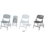 Plastic folding chair with metal structure D15