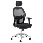 High back mesh boss office chair, black