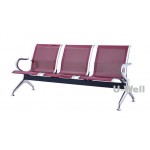 Promotion public waiting bench chair 503 dark red