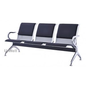 tander chair with soft pad silver color 3seater 203P
