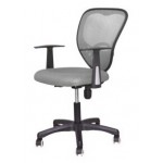 High-back office chair with chrome base M1096HC