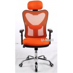 High back orange Executive mesh office chair M310-1