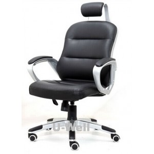 New black PU leather office chair L2010