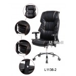 Multifunction office chair reclining backrest black
