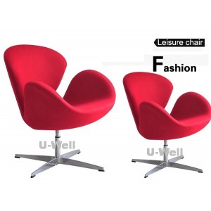 red leisure swan chair CF100