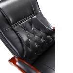 High back wood leather executive office chairs L1210