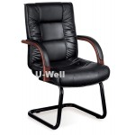 High back Leather Executive chairs with wood arm base L231-1