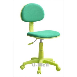 Green colorful fabric study chair US-F003
