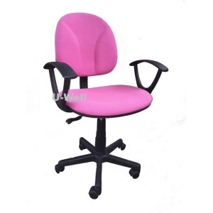 Pink armrest office chair F008A 