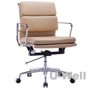 Low Back Leather Executive Office Chair Beige supplier