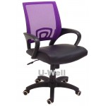 Purple arm mesh  office staff swivel chair