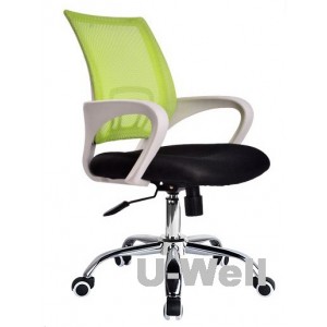 Latest white plastic green mesh office desk chair