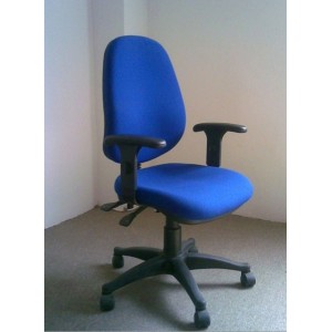  Multifunction Fabric Task Chair, BlueBlack F205A-2