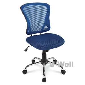 Bright Mesh Mid-Back Chair, Blueblack M1108