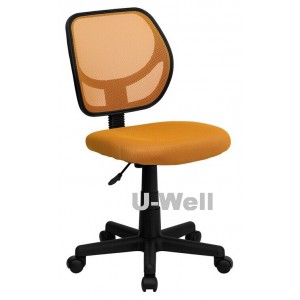 Simple Yellow Armless Staff Mesh chair M1101
