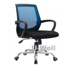 Mid back computer mesh chair blue 6054c