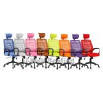 New high-back arm mesh chair with nylon base 6050h