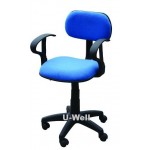 Arms computer fabric swivel chair for student and office F001-1A