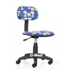 Colorful children fabric chair small back without arm 